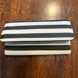 Brand New Black and White Striped Wallet